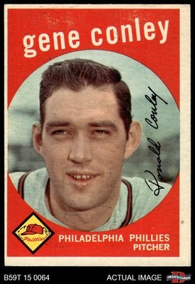 1959 Topps #492 Gene Conley Phillies 4 - VG/EX