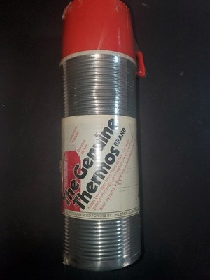 Vintage The Genuine Thermos Metal Thermos New