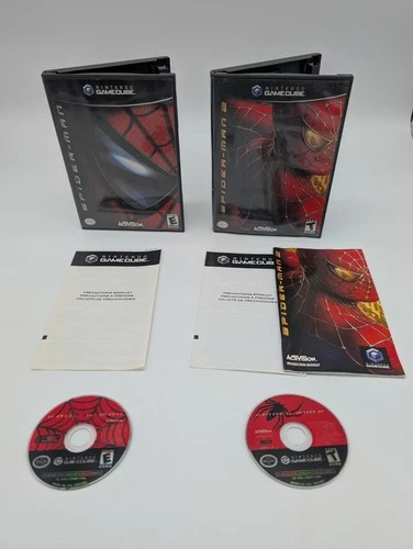 Spider-Man 1 & 2 Game Lot (Nintendo GameCube) VG