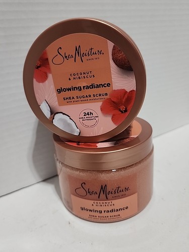 Lot Of 2 Pack Shea Sugar Body Scrub for Glowing Radiance Coconut Hibiscus 12 Oz - Picture 4 of 5