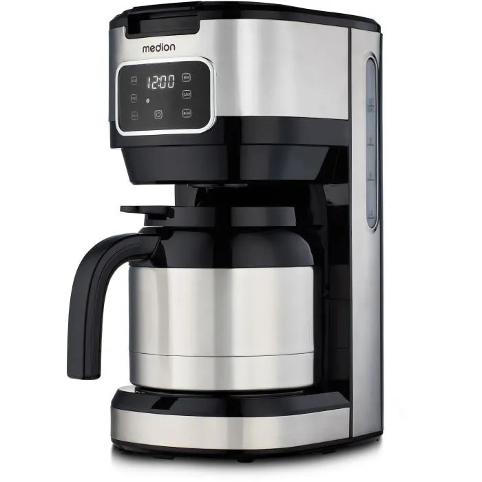 Macchina Per Caffè Filtro Digitale Isolata - Medion - 900w - 1,2l - Argento