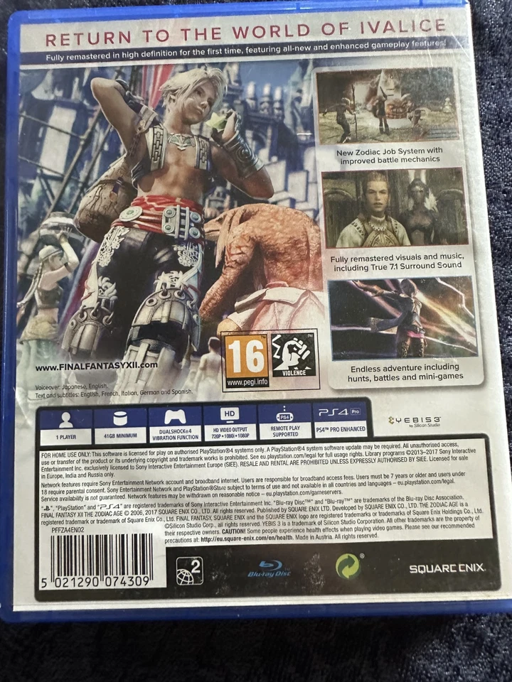 最终幻想 XII 生肖时代 PS4 - 亚洲/中文版 - 英语支持 — 第 2/2 张图片