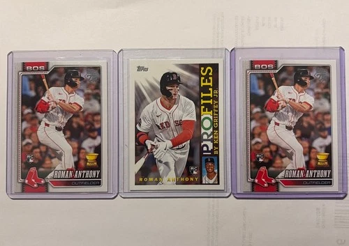 (2) Roman Anthony 2026 Topps Series One Base Gold Cup (1) 26’ Topps Profile RC🔥