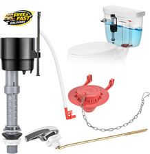 Universal Toilet Flusher Replacement Kit, Fill Valve, 2-Inch Flapper, Toilet , ,