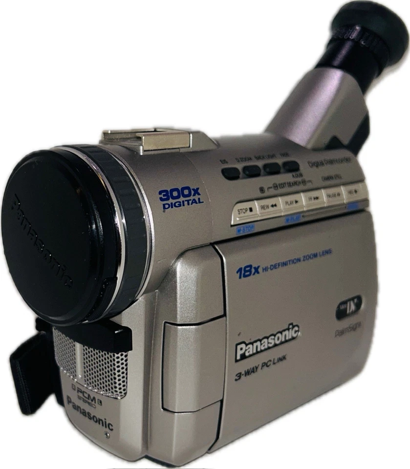 Videocámara digital Panasonic PV-DV200D Mini DV PalmSight con correa Foto 3 de 4