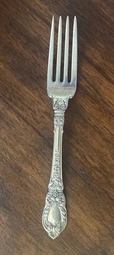 LUNT STERLING SILVER CHARLES II FORK NO MONOGRAM