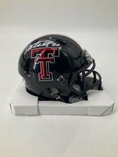 DANNY AMENDOLA TEXAS TECH UNIVERSITY SIGNED MINI HELMET JSA WITNESS COA
