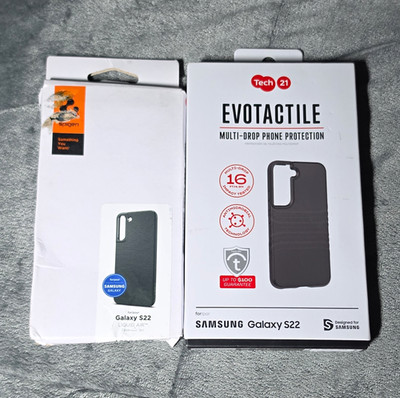 Spigen Liquid Air & tech21 EvoTactile Slim Antimicrobial Case Galaxy S22