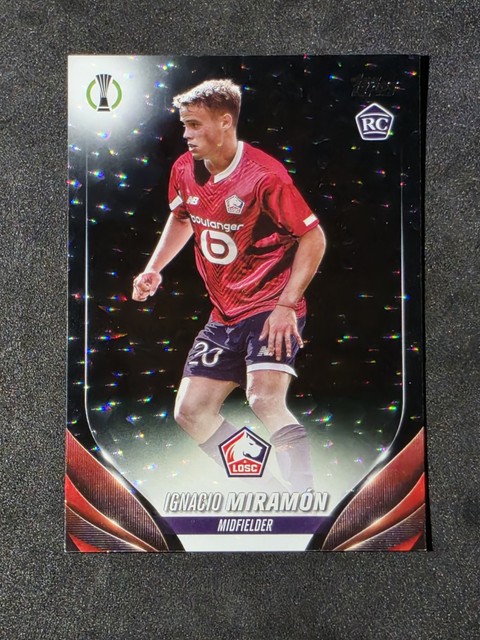 2023-24 Topps UEFA Club Ignacio Miramon #3 LOSC Lille RC Icy BLACK /10 Rookie