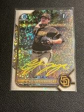 Victor Lizarraga Signed 2022 Bowman Chrome 1st Rookie Ip Auto Gtp Speckle /299