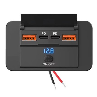 Wohnmobil USB Steckdose 4 Ports Schnellladung mit Dual PD3 0 und für QC3 0 Fäh