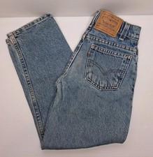 Vintage Little Levis Orange Tab Kids 550 Relaxed Fit Slim 7 X Jeans Denim