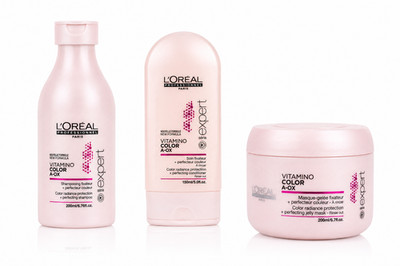 L'Oréal Professionnel Vitamino Color shmp cond mask Hair Care Set Lot of 3 New