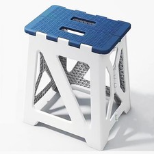Foldable Bath Shower Safety Chair Seat Blue,Foldable and Anti-Slip Bench Bathtub