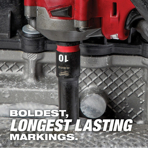 Juego de enchufes de impacto métricos de 6 puntos Milwaukee 49-66-7015 SHOCKWAVE 1/2" -29 PIEZAS - Imagen 3 de 12