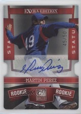 2010 Donruss Elite Extra Edition Rookie 45/50 Martin Perez #145 Auto 0o9