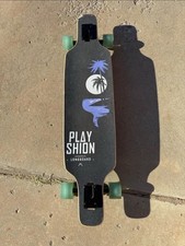 Playshion 39 Inch Drop Through Freestyle Longboard Skateboard Cruiser Coconut