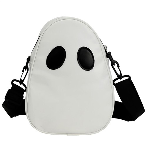 Ghost Shaped Crossbody Bag, Faux Leather Shoulder Bag Halloween Accessories - Picture 14 of 14