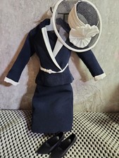 FRANKLIN MINT PRINCESS DIANA 16" VINYL DOLL INSPECTING OF THE GUARD SUIT