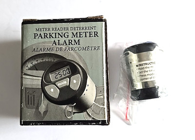 Restoration Hardware Compact Parking Meter Alarm Reader Deterrent Keyring New