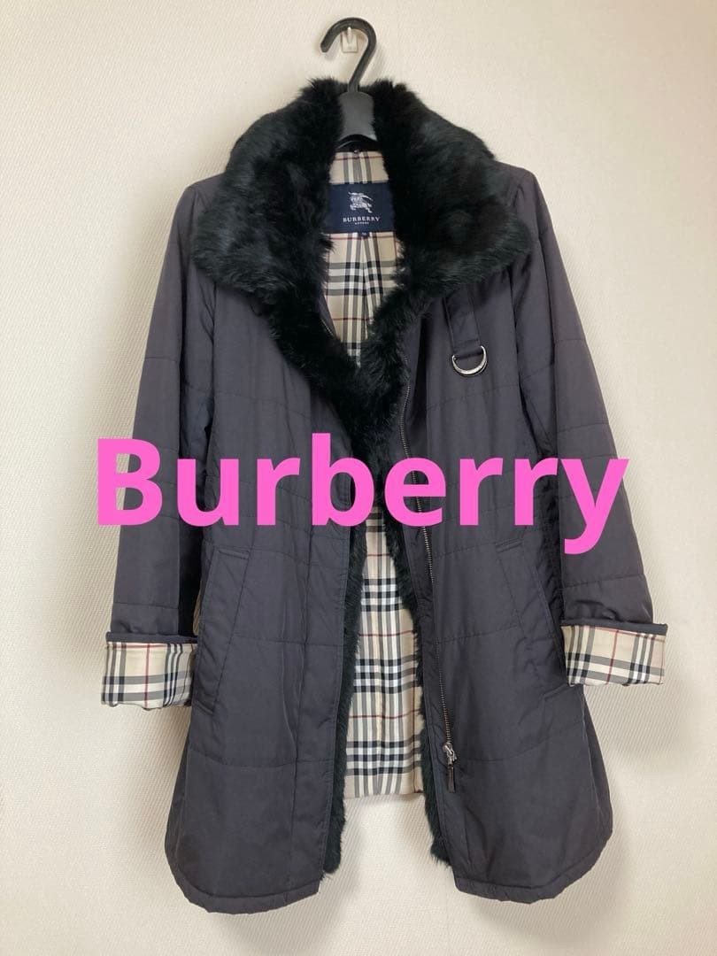 BURBERRY Black Fur Jacket Padding - image 1
