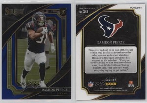 2022 Panini Select Suite Level Blue Prizm /99 Dameon Pierce #345 Rookie RC