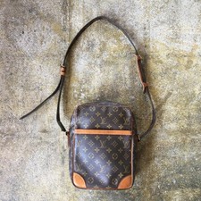 Louis Vuitton Danube Monogram Leather Bag Used Good Condition