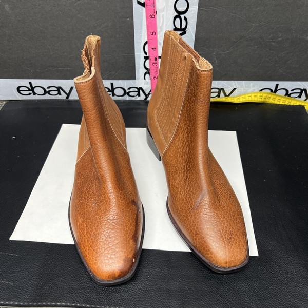 Madewell Mujer 6.5 Botines Cuero Chelsea Tacón Bloque Clásico Mercado Muestra