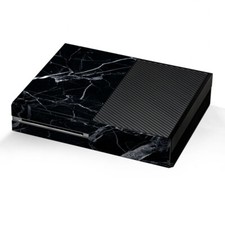 Xbox One Console Skins Decal Wrap ONLY - Black Marble Granite White