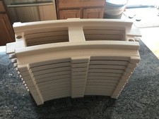 Peg Perego 12 piece track Thomas the train  Santa Fe used tan Circle Curved