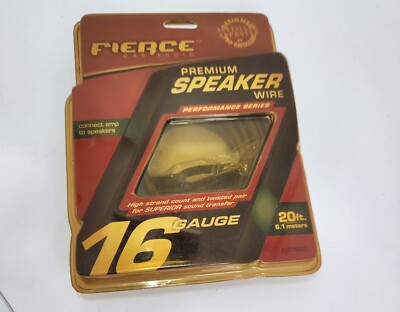 Fierce FST1620 16 Gauge 20ft. Car Audio Premium Speaker Wire NEW | eBay