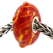 Authentic Trollbeads Glass 61160 Twisted Bud :1 RETIRED