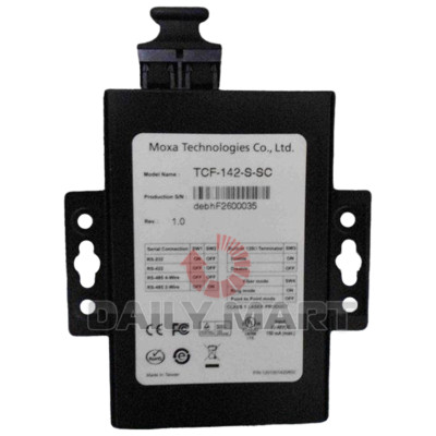New In Box MOXA TCF-142-S-SC Fiber Optic Converter