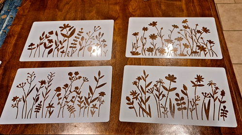 stensils - flowers ( 8 pieces) - Picture 2 of 3