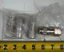 4x) Quick Disconnect Couplers 1/4" Multi-Socket x 1/2" Female NPTF 80192-08 SS