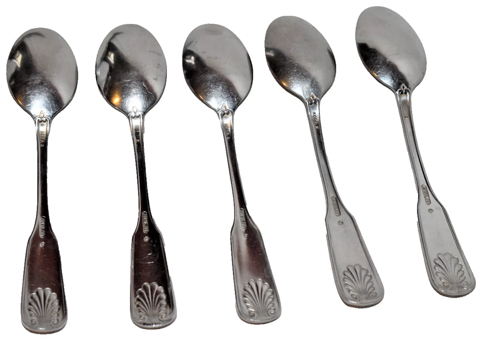 5 AMSILCO World Tableware Coquille Stainless Steel Flatware Teaspoons 6 1/4" - Image 2 of 3