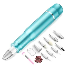 Green Electric Manicure Kit 25000RPM Nail Drill Grinder Tools With LED Display