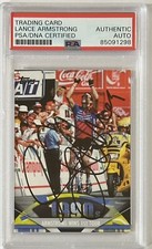 2011 TOPPS AMERICAN PIE TOUR DE LANCE ARMSTRONG SIGNED AUTOGRAPHED PSA DNA COA