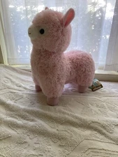 Alpacasso Pink Llama Plush LARGE 17" inches Amuse Japan Vintage Vtg