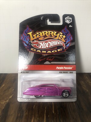 Hot Wheels Larry's Garage Signed Initials Purple Passion Real Rider Tires Chase