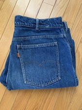 Vintage Levi  s Blue Denim Jeans 70's Orange Tab 33x30
