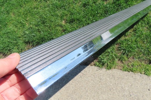 1969 Corvette OEM factory side exhaust pipes heat shield ribbed cover panel - Picture 14 of 24