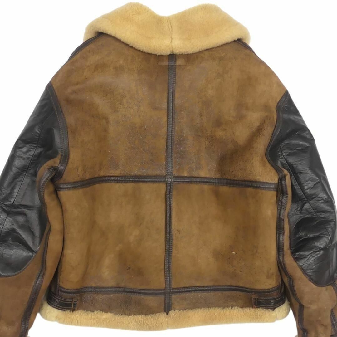 ＡＶＩＲＥＸ　Ｂ－３　３８ AVIREX B-3 Mouton Flight Jacket Shearling Bomber Leather USA