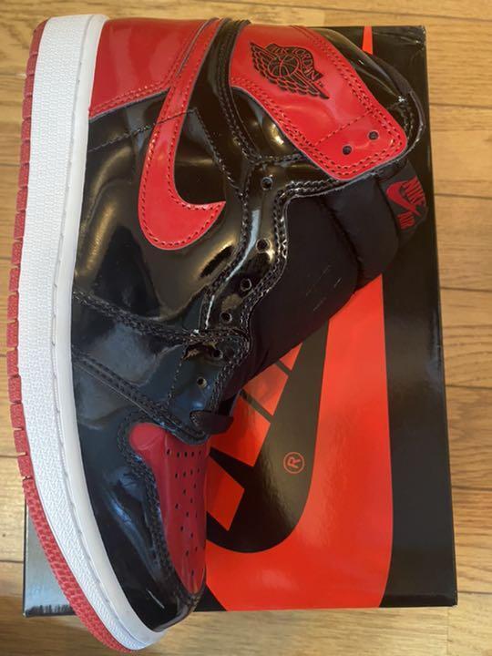 Nike Air Jordan 1 High OG Bred Patent US 5 - 13 555088-063 Men Japan New