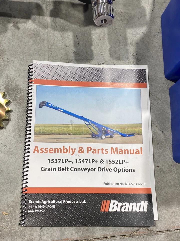 Kit de engranajes opción de accionamiento de cinta transportadora de grano producto agrícola Brandt toma de fuerza 1537LP Foto 2 de 4