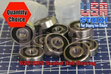 625 2RS Rubber Sealed Deep Groove Ball Bearings - 5x16x5 mm