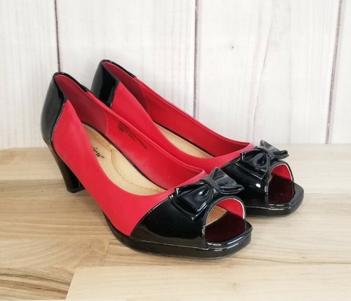 Black Peep Toe Heels Cushioned | eBay