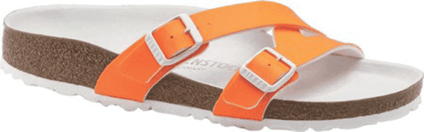 orange birkenstocks