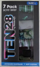 7 pack Boys Briefs Dinosaur Theme Large TEN28 Handcraft