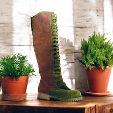 Faux Suede Over The Knee Boots